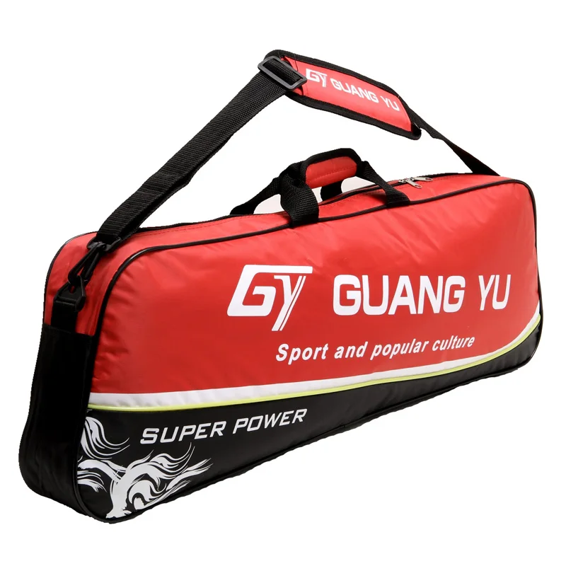 Светильник, 3 шт., спортивная сумка для ракетки для бадминтона, аксессуары для мужчин и женщин, для ежедневных упражнений, 800D, уличный спортивный рюкзак Famliy style - Цвет: Red