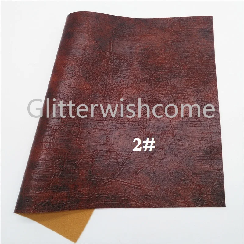Glitterwishcome 21X29 см A4 размер винил для бантов Винтаж кожа Fabirc искусственная кожа листы для материалы для бантов, GM557A