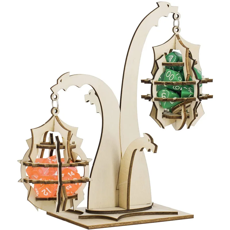 

Деревянная подвесная клетка под ваши плохие игральные кости DND Dragon Jail тюрьма