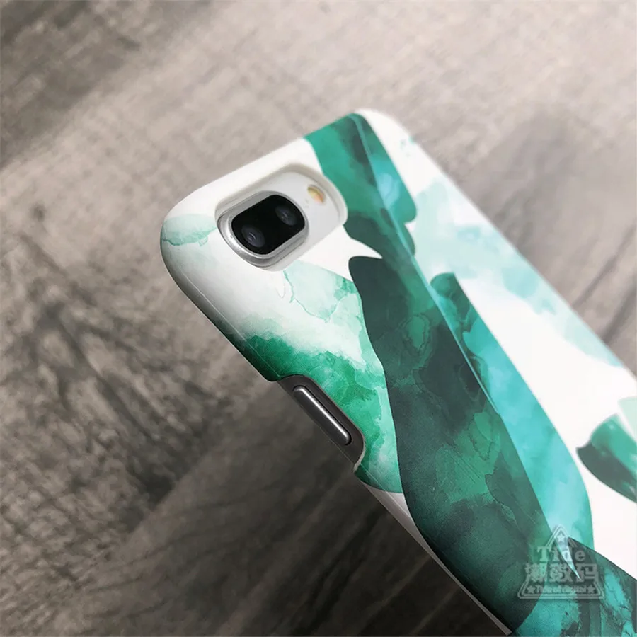 Модный летний чехол для iPhone 7, 8 X, с изображением листьев дерева, тропика, чехол с милым принтом, тонкий жесткий чехол, чехол для телефона, для iPhone7, 6, 6S Plus, чехол