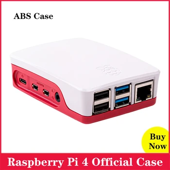 

Raspberry Pi 4 Official ABS Case White and Red Plastic Box Shell Enclosure for Raspberry Pi 4 Model B