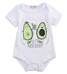 Barboteuse en coton à manches courtes pour nouveau né, tenue d'été pour bébé garçon et fille 
