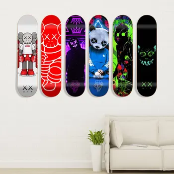 

Seven Layers Of Maple Double Up Skateboard Wall Hangings Creative Children Room Wall Art Decorations Home Decor A1310