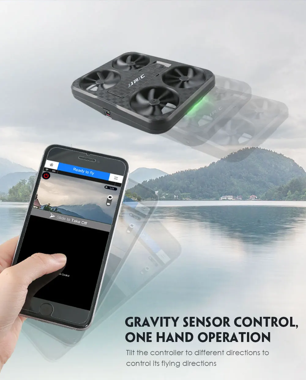 JJRC H59 WiFi FPV RC Drone 720P Camera Vision Optical Flow Positioning Visual Tracking G-sensor Control Quadcopter (18)