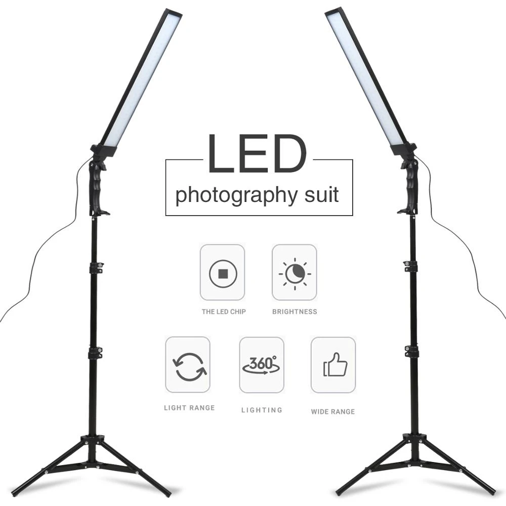 Gskaiwen 180 Led Light Photography Studio Led Lighting Kit Adjustable