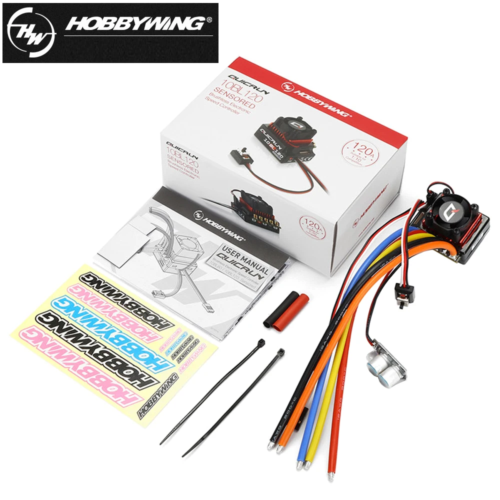 Бесщеточный контроллер скорости Hobbywing quirun 10BL120 120 А 2 3S для игрушек на