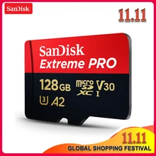 Карта памяти Micro SD Extreme Pro Micro SD Card до 170 МБ/с. A2 V30 U3 64 Гб 128 ГБ 256 sandisk TF карта, карта памяти Micro SD с адаптером SD