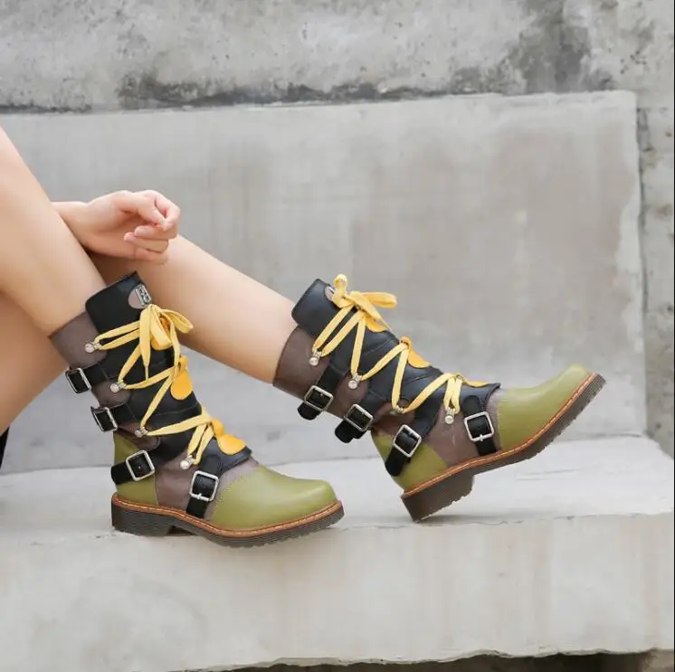 

Boots Women Shoes Woman Boots Fashion Flat Buckle Retro Winter Boots 2019 Winter New Retro Fashion Fur Boots Warm Booties X293