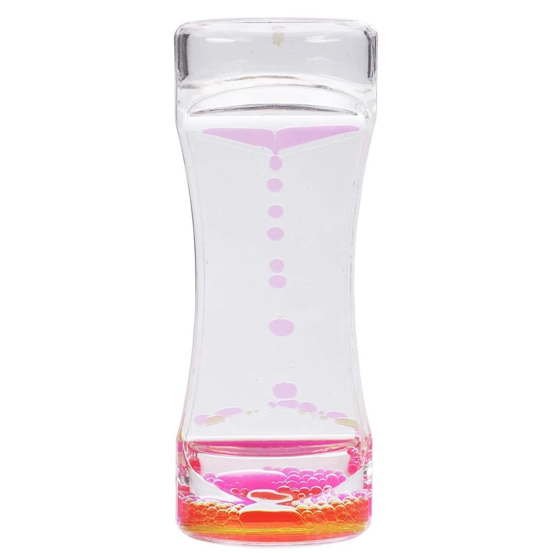 Жидкий таймер Bubble Motion Drop таймер для сенсорной игры визуальный Bubble Gravity желтый+ розовый красный и магнит срезанная игрушка Магнитный деревянный Fo