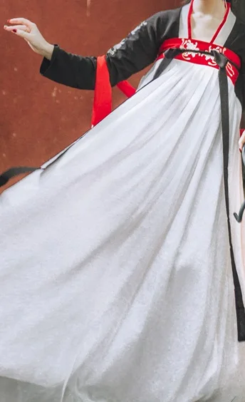 Hanfu Для женщин для китайского народного танца Костюм Традиционный древняя китайская принцесса платье феи; дамские сценические наряд Одежда для представлений DN4126 - Цвет: As Picture