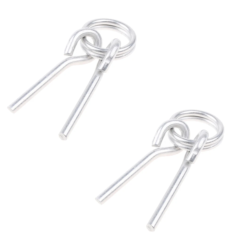 2Pcs AWNING TENT POLE RINGS With 2 PINS Outdoor Camping Hiking Travel 2Pcs AWNING TENT POLE RINGS With 2 PINS Outdoor Camping Hiking Travel
