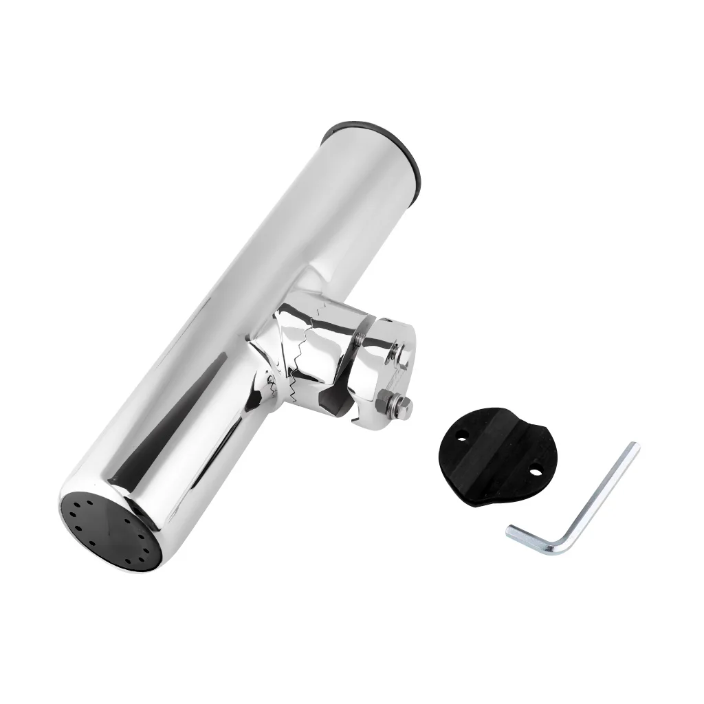 

Clamp On Fishing Rod Holder Rack Rest 3/4 to 1" Rail Side Mount for Marine Boat Kayak Canoe