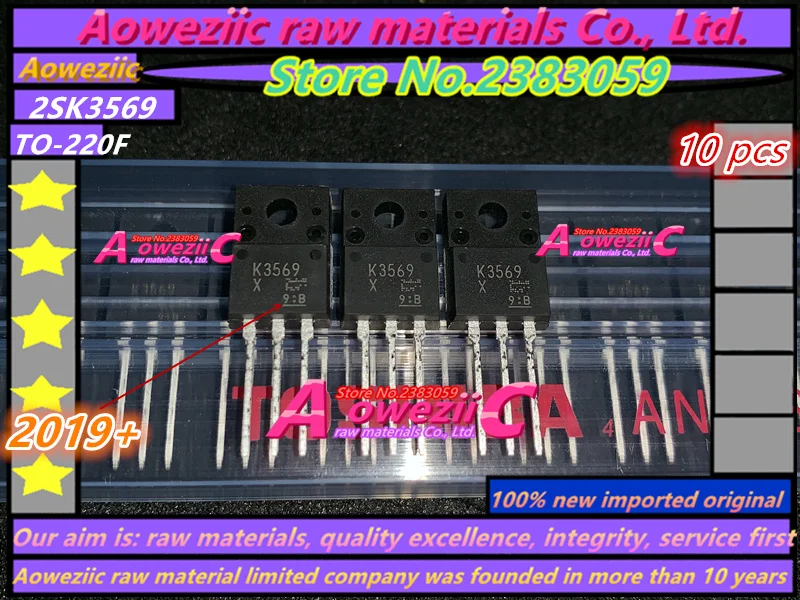 Aoweziic+ новые импортные оригинальные K3569 2SK3569 TO-220F кремния N канал MOS Тип 10A 600 в