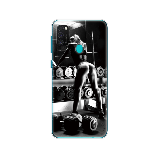 Samsung M21 Case 6.4" Soft Silicon Tpu Cover For Samsung Galaxy M21 M 21 SM-M215FZGUSER m215 Phone Back Shell Bumper Funda