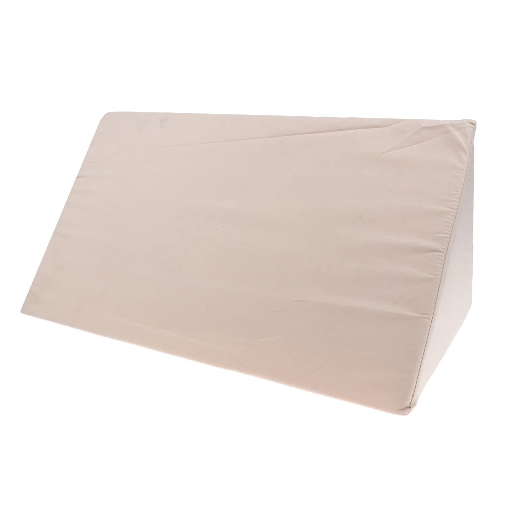 Washable Reusable Acid Reflux Bed Sore Foam Lumbar Leg Bed Wedge Pillow Elevation Cushion with Removable Cover