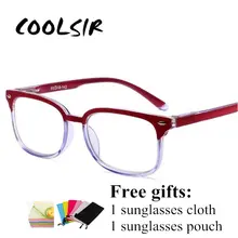 COOLSIR модные очки для чтения женщин и мужчин легкие пресбиопические очки для родителей унисекс очки с диоптриями+ 1. 0.+ 3,50