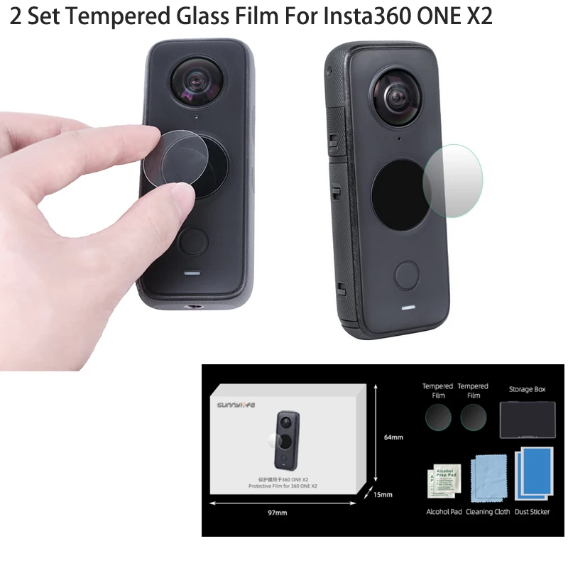 

Tempered Glass Film Screen Protective Film HD Scratchproof Sports Camera Accessories For Insta360 ONE X2