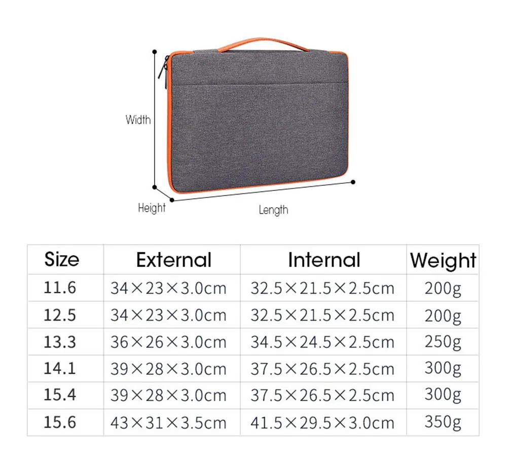 Популярная сумка для ноутбука Macbook Air Pro 11 12 13 14 15 Xiaomi lenovo Asus Dell hp Apple notebook Sleeve 13,3 15,6 дюймов защитный чехол