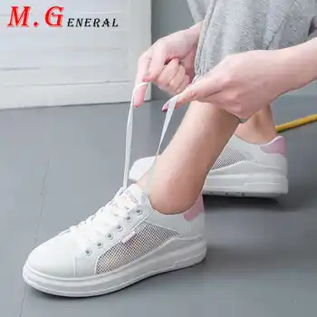 

Hollow Women's Shoes Leather Ladies Casual Sneaker Low Top Woman Vulcanize Shoes Summer Platform Women Shoe Lace Up Zapatos C62
