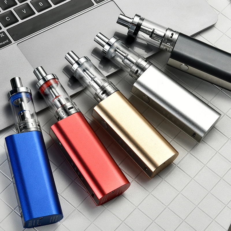 

2019 new electronic cigarette kit 80W vape mod power adjustable 2200mAh battery 0.3ohm e-cigarette atomizer vaporizer