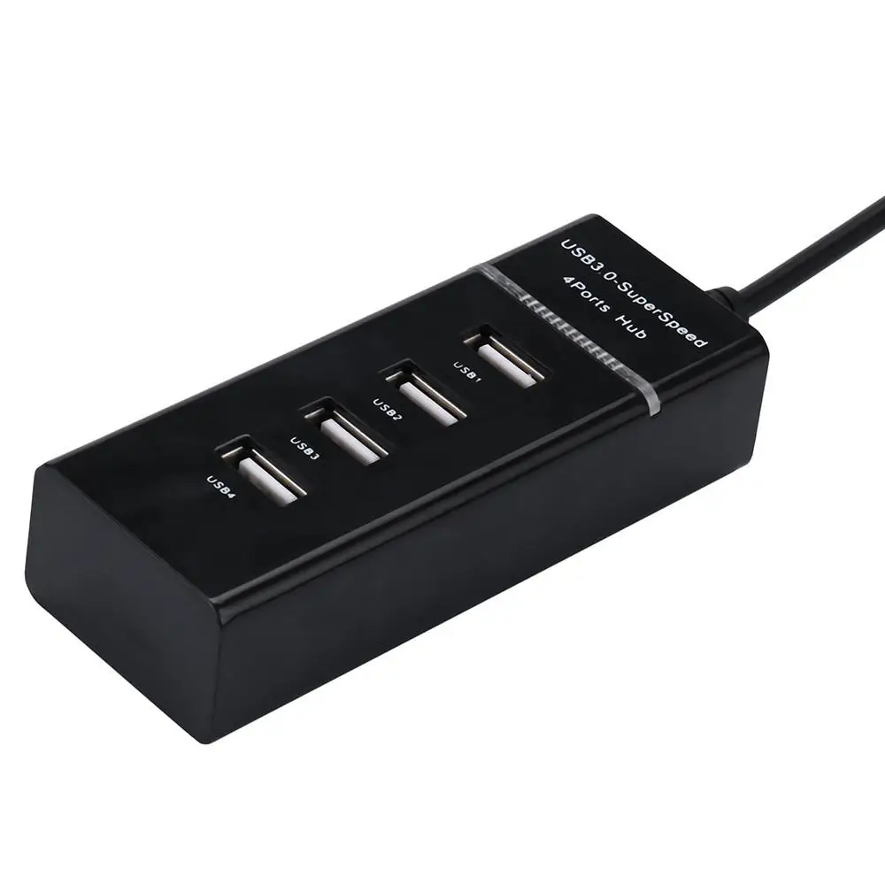 Высокоскоростной многопортовый usb-разветвитель для компьютера, 4 порта USB 3,0, адаптер-концентратор, светильник, четыре в одном, для ПК, ноутбука, ноутбука