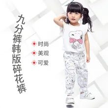 Новинка года; Стильные Детские противомоскитные штаны для мужчин и женщин; Детские Брюки-Капри; сезон осень хлопковые шелковые детские дышащие штаны