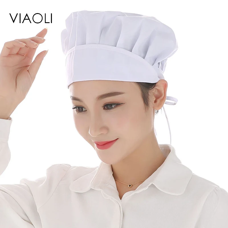 

Viaoli 2017 New Chef Hat Female Kitchen Sanitation Cap Canteen Restaurant Food Bakery Baking Ventilation