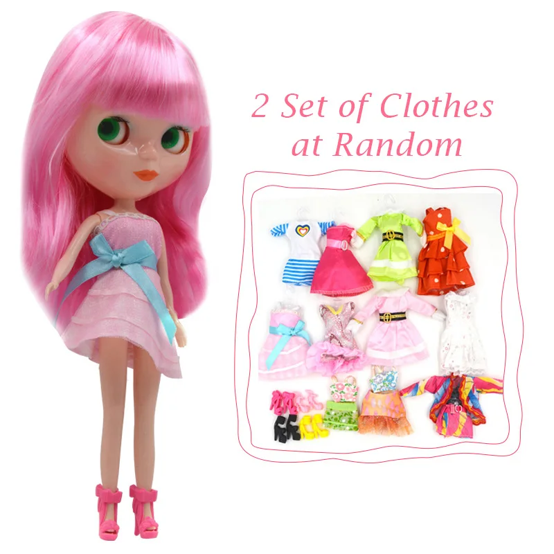 Neo Blyth кукла NBL Заказная блестящее лицо, 1/6 BJD шарнирная кукла Ob24 кукла Blyth для девочки, игрушки для детей NBL08 - Цвет: B3-Outfit