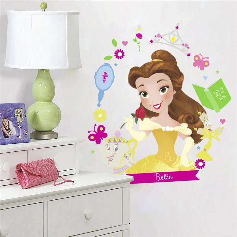 Rapunzel Snow White Cinderalle Belle Ariel Princess Wall Stickers For Kids Room Decoration Diy Cartoon Wall Art Decal Pvc Poster Rapunzel Snow White Cinderalle Belle Ariel Princess Wall Stickers For Kids Room Decoration Diy Cartoon Wall Art Decal Pvc Poster
