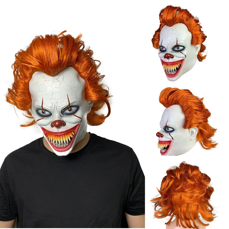 NEW-HOT-SALE-Stephen-King-s-It-Mask-Pennywise-Horror-Clown-Joker-Mask-Clown-Mask-Halloween
