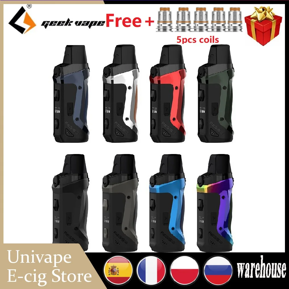 Лидер продаж! Оригинальный мод Geekvape Aegis Boost роскошная версия 3 7 мл 40 Вт с 5