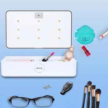 

15W Cordless Fast Charger UV Face Mask Sterilizer Box Comestic Tool Disinfection For Jewelry Mobile Phone Sterilization