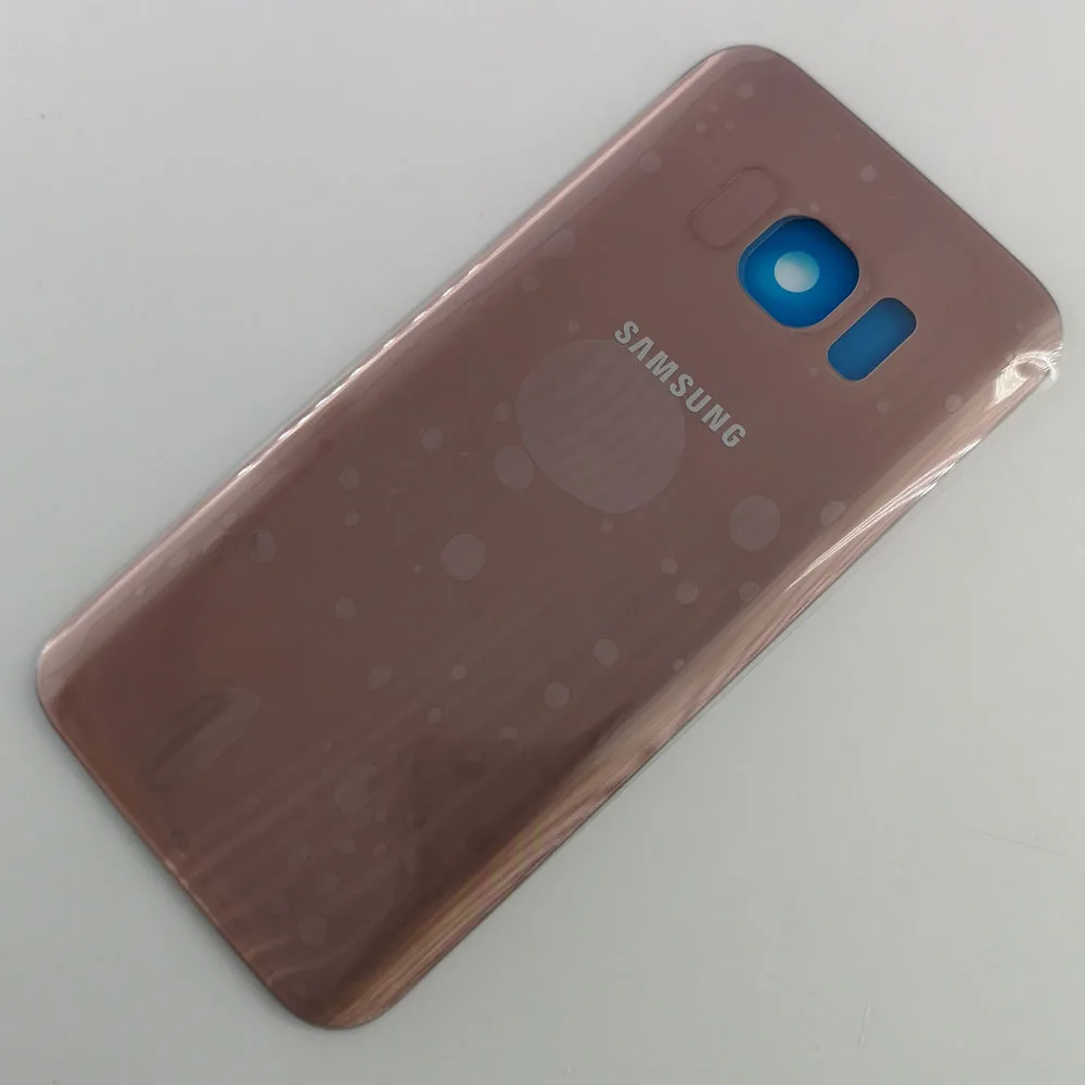 Samsung S7 задняя крышка батарейного отсека 3D стеклянный корпус крышка для samsung Galaxy S7 G930F G9300 задняя дверь+ клейкая наклейка