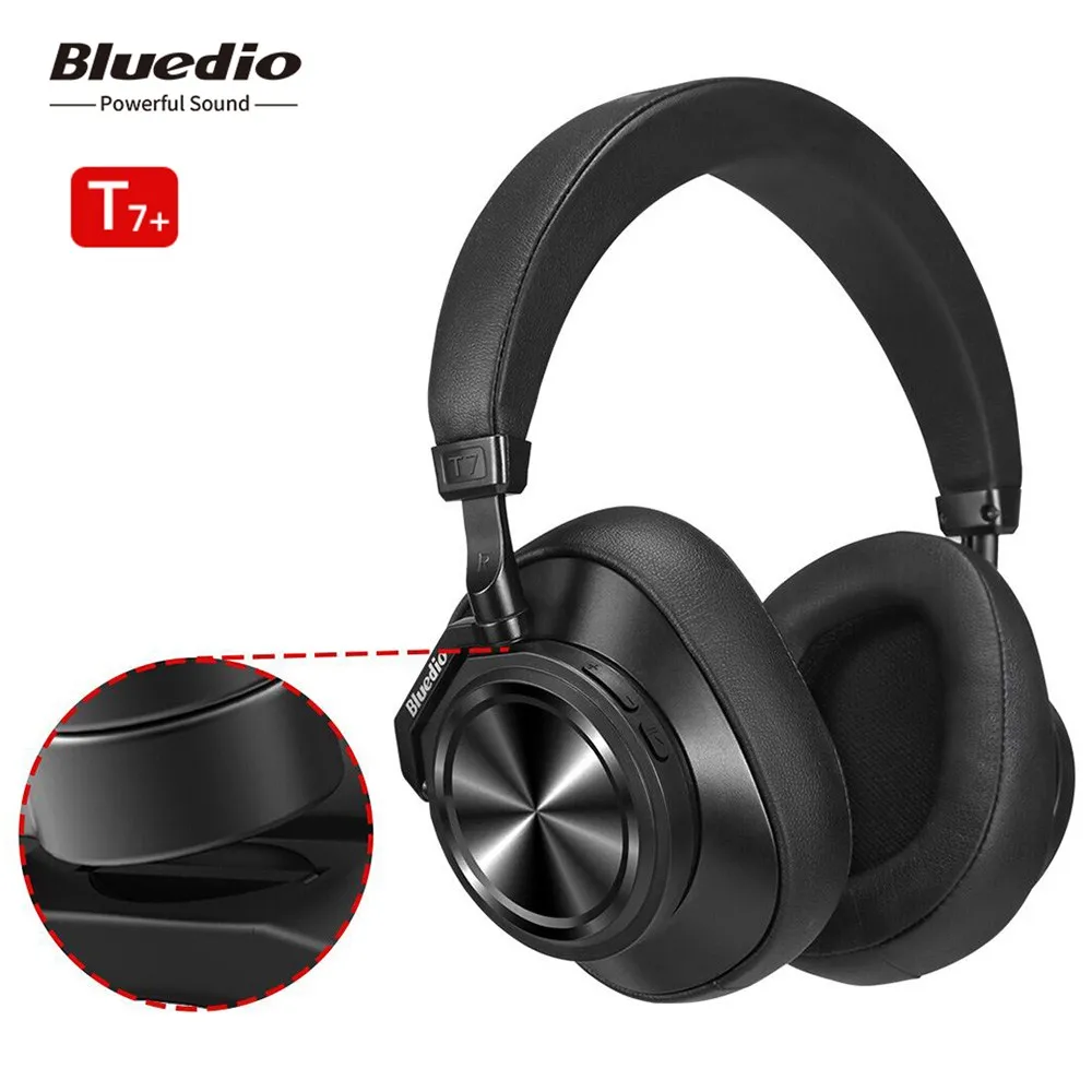 

Bluedio T7 Plus Bluetooth Headphones Active Noise Cancelling User-defined Wireless Sport Headset for phones support SD card slot