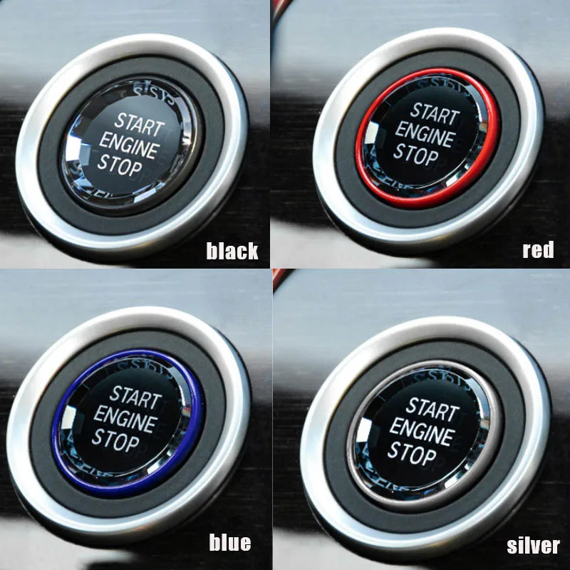 

New crystal ENGINE START STOP Switch Button Replace Cover for BMW E87 E90 E60 Applicable to BMW E87 E90 E60 F20 F22 F30 F32