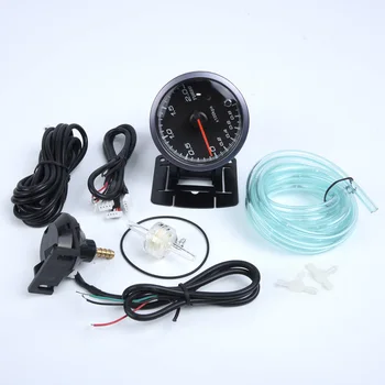 

12V 2.5 Auto LED Display Turbo Boost Vacuum Press Pressure Gauge Bar Meter Set