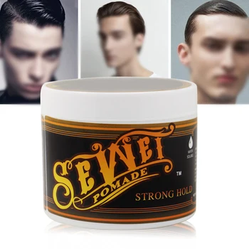 

Men Home Hair Wax DIY Long Lasting Salon Pomade Styling Tool Cream Water Soluble High Shine Easy Wash Strong Hold Gift