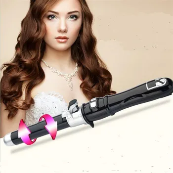 

LCD Electric Auto Rotary Hair Curler Style Magic Curling Iron Wand Wave Automatic Rotating Roller Wavy Curl Hairstyle Salon Tong