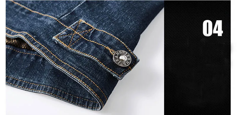 Men Cargo Casual Hooded Denim Jackets Multi Pockets Solid Color Jackets Coats For Male Size M-5XL Blue (1)