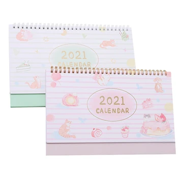 

1 Set Portable Durable Calendar for School Desktop Office Table