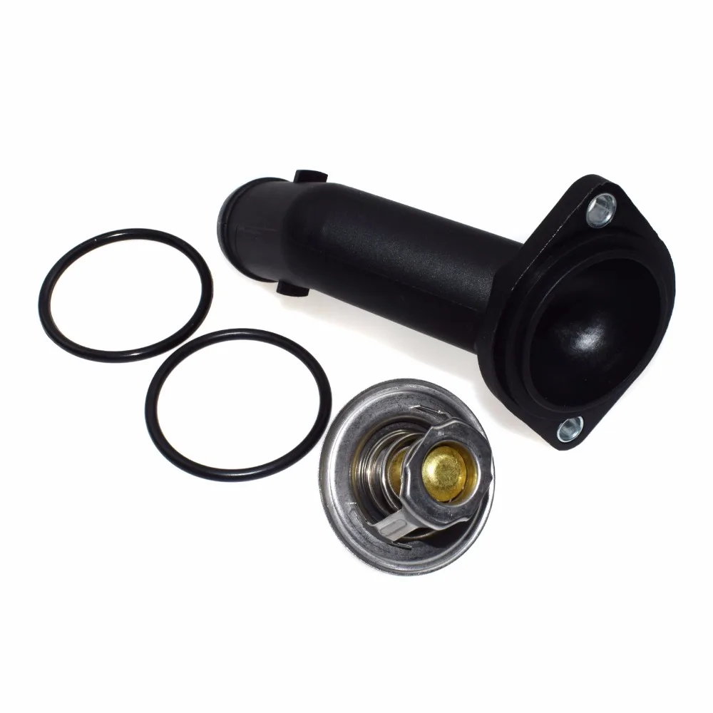 ISANCE Coolant Thermostat Housing 050121113C 06A121121C For VW PASSAT POLO BEETLE BORA CADDY GOLF SHARAN TOURAN TRANSPORTER