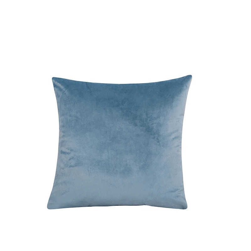 Velvet Throw Pillow Cover - Soft Solid Decorative Cushion Case for Home, Sofa, and Bedroom - Cozy Square Pillowcase