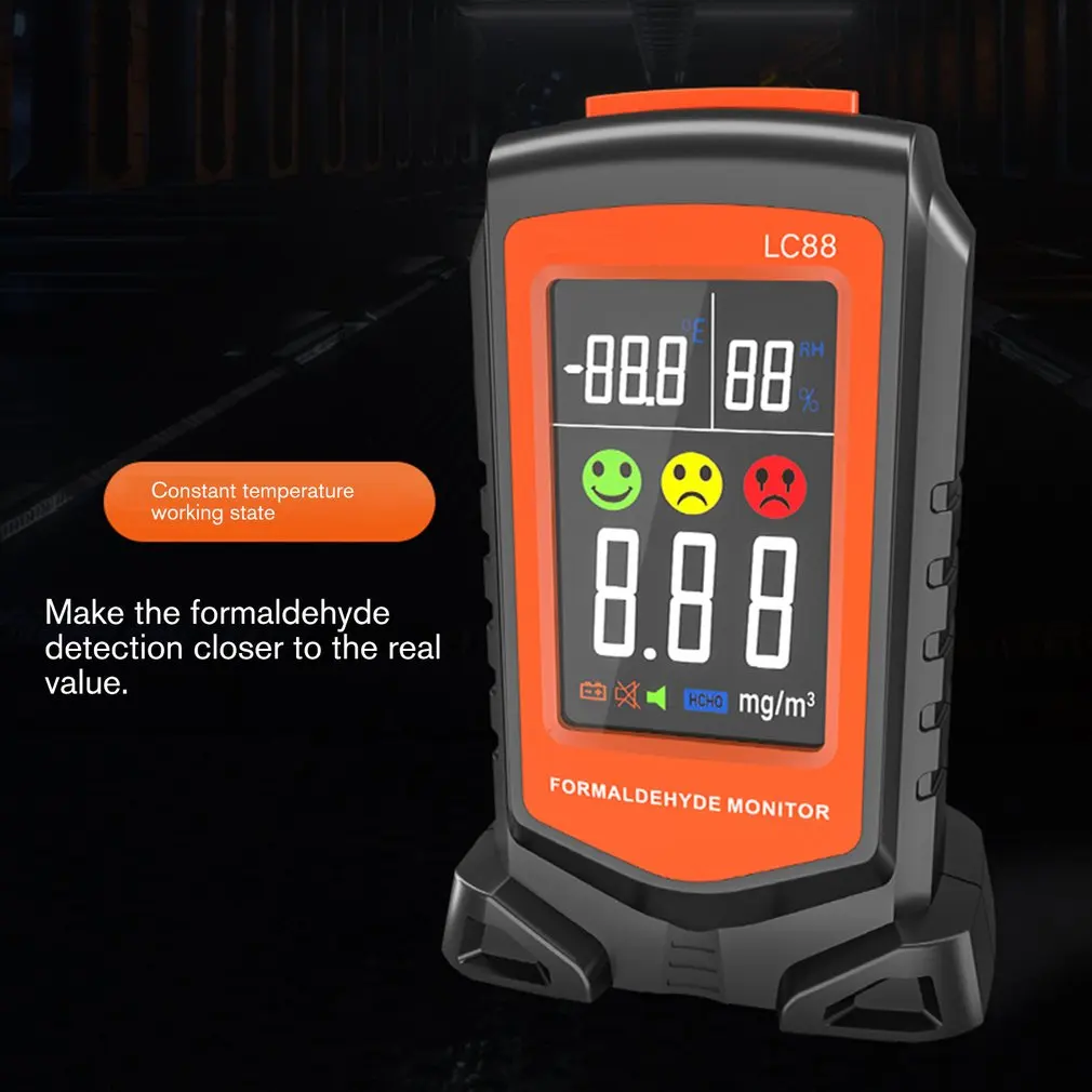 Digital Formaldehyde Detector HCHO/ Temperature/ Humidity Tester Air Quality Monitor AQI Gas Analyzer