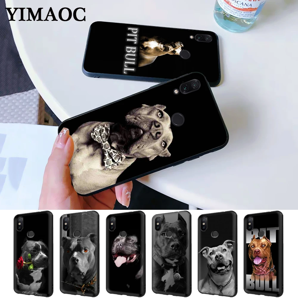 Мини бульдог Питбулей силиконовый случай для Redmi Примечание 4X5 Pro 6 5A Prime 7 8 |