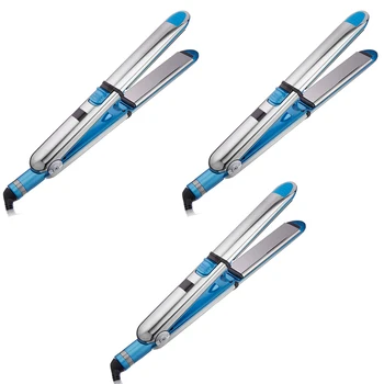 

Blue Up To 750F Pro Stainless Steel 1/4 Inch Hair Straightener Professional Flat Iron Fast Electric Straightening Iron Salon