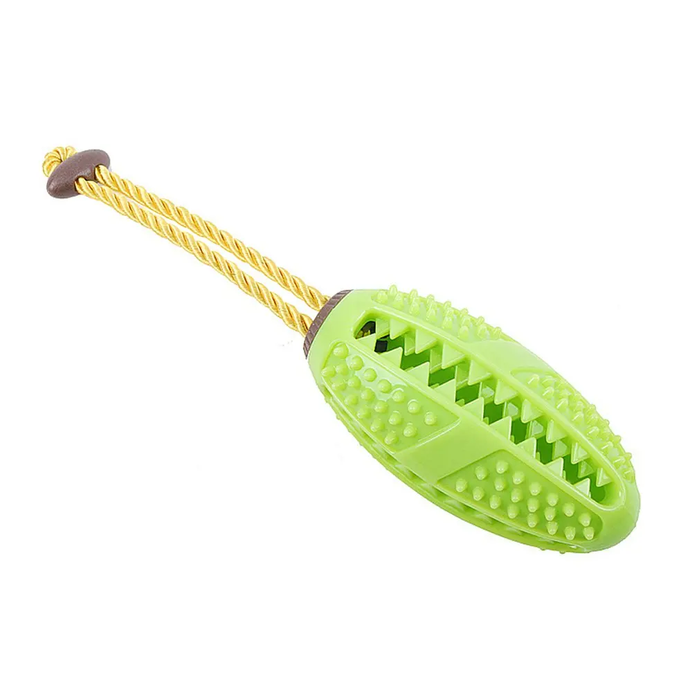 green Собака зубы палка игрушки собаки экологический материал игрушки чистки зубов игрушки для жевания лечения зубов игрушки - Цвет: green