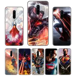 Супермен DC Comics черный Coque чехол для телефона Oneplus 1 + 7 Pro 6 6T 5T 3 3T 7Pro художественный Подарочный узор индивидуальная Обложка Мода