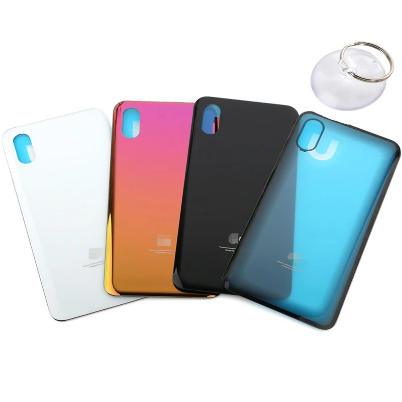 Стеклянная задняя крышка корпуса для Xiaomi mi 8 Explorer/mi 8 Pro задняя крышка батарейного отсека+ наклейка mi 8 explorer