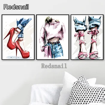 

Fashion Woman Haunch Bag Shoe Diamond Painting 5d DIY Cross Stitch Diamond Embroidery SquareRound Full Mosaic Home Decor TT1155