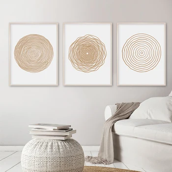 

Minimalist Geometric Abstract Circle Canvas Painting Posters Prints Wall Art Picture for Living Room Home Decoration No Frame
